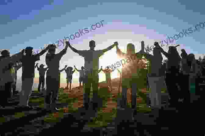 A Group Of Women Standing In A Circle, Holding Hands, With A Large Tree In The Background. Shakti Rising: Embracing Shadow And Light On The Goddess Path To Wholeness