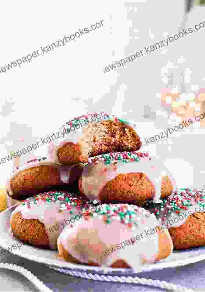 A Platter Of Colorful German Christmas Cookies, Including Stollen, Lebkuchen, And Plätzchen German Christmas Cookbook: Recipes For The Holiday Season