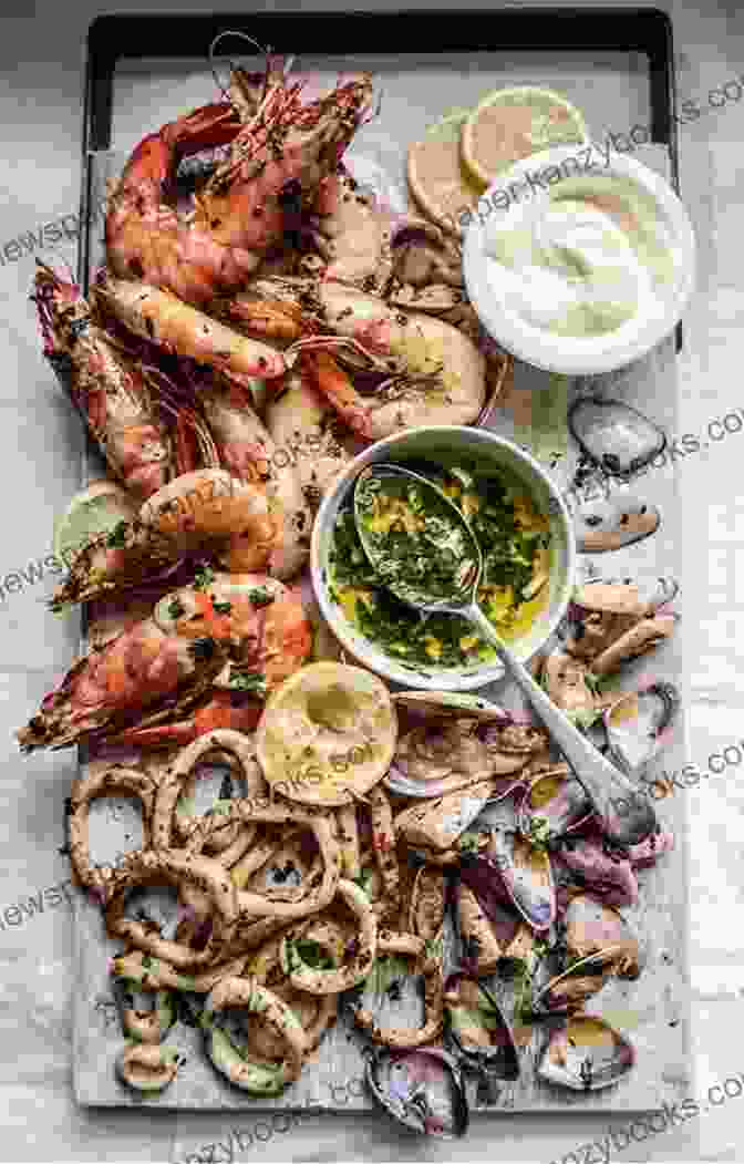 A Platter Of Grilled Shrimp Served With Lemon Wedges And A Dipping Sauce Shrimp Cookbook: Easy Shrimp Recipes Including Shrimp Salad BBQ Shrimp Grilled Shrimp And Many More (Seafood Cookbook 7)