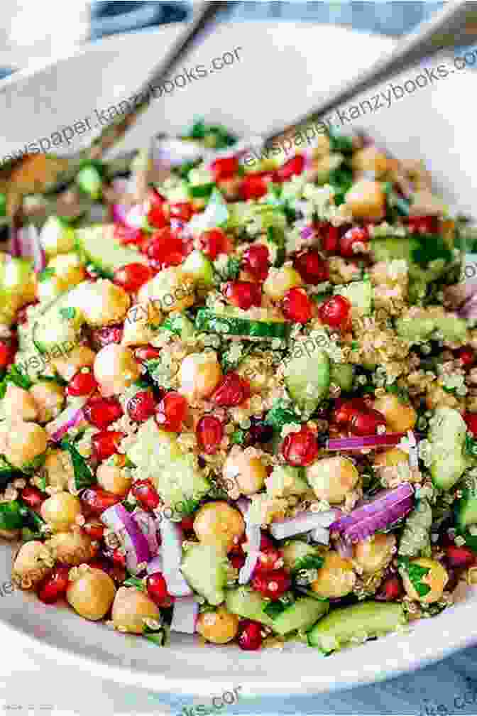 A Quinoa Salad Topped With Vegetables And Chickpeas Eating Clean: Budget Friendly Breakfast Lunch Dinner Recipes For Clean Eating Diet And Healthy Weight Loss Clean Eating Cookbook For Beginners And Busy Families