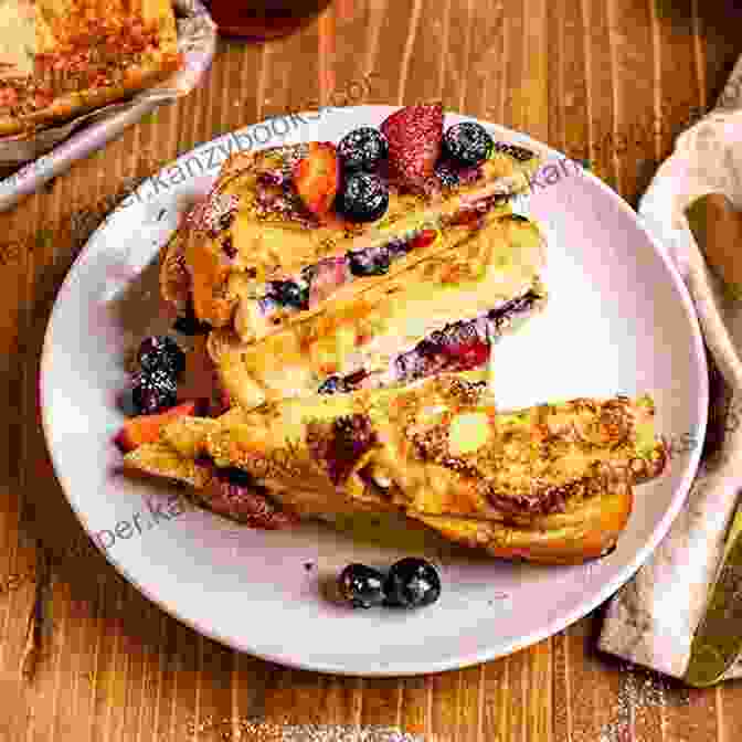 Golden Brown Sweet French Toast With Berries And Whipped Cream 50 Insane French Toast Recipes: Healthy Yummy French Toast Cookbook For A Perfect Breakfast