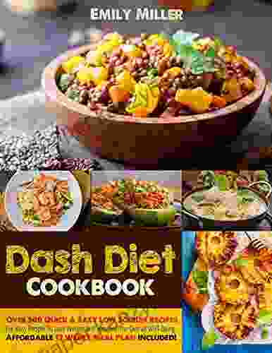 Dash Diet Cookbook: Over 500 Quick Easy Low Sodium Recipes For Busy People To Lose Weight And Increase The Overall Well Being Affordable 12 Weeks Meal Plan Included